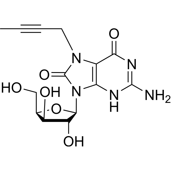 7-(Butyn-2-yl)-7,8-dihydro-8-oxo-9-(β-D-xylofuranosyl)guanine 2389988-33-2